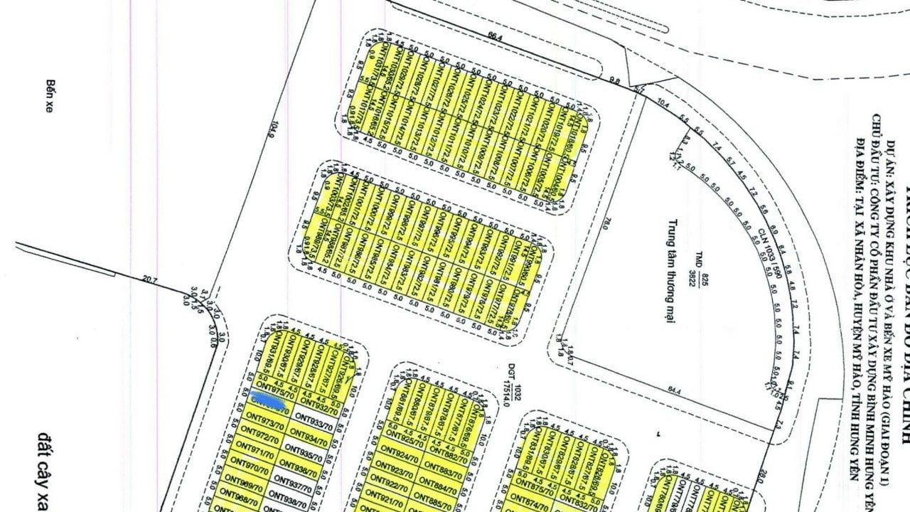 đất dự án bến xe mỹ hào