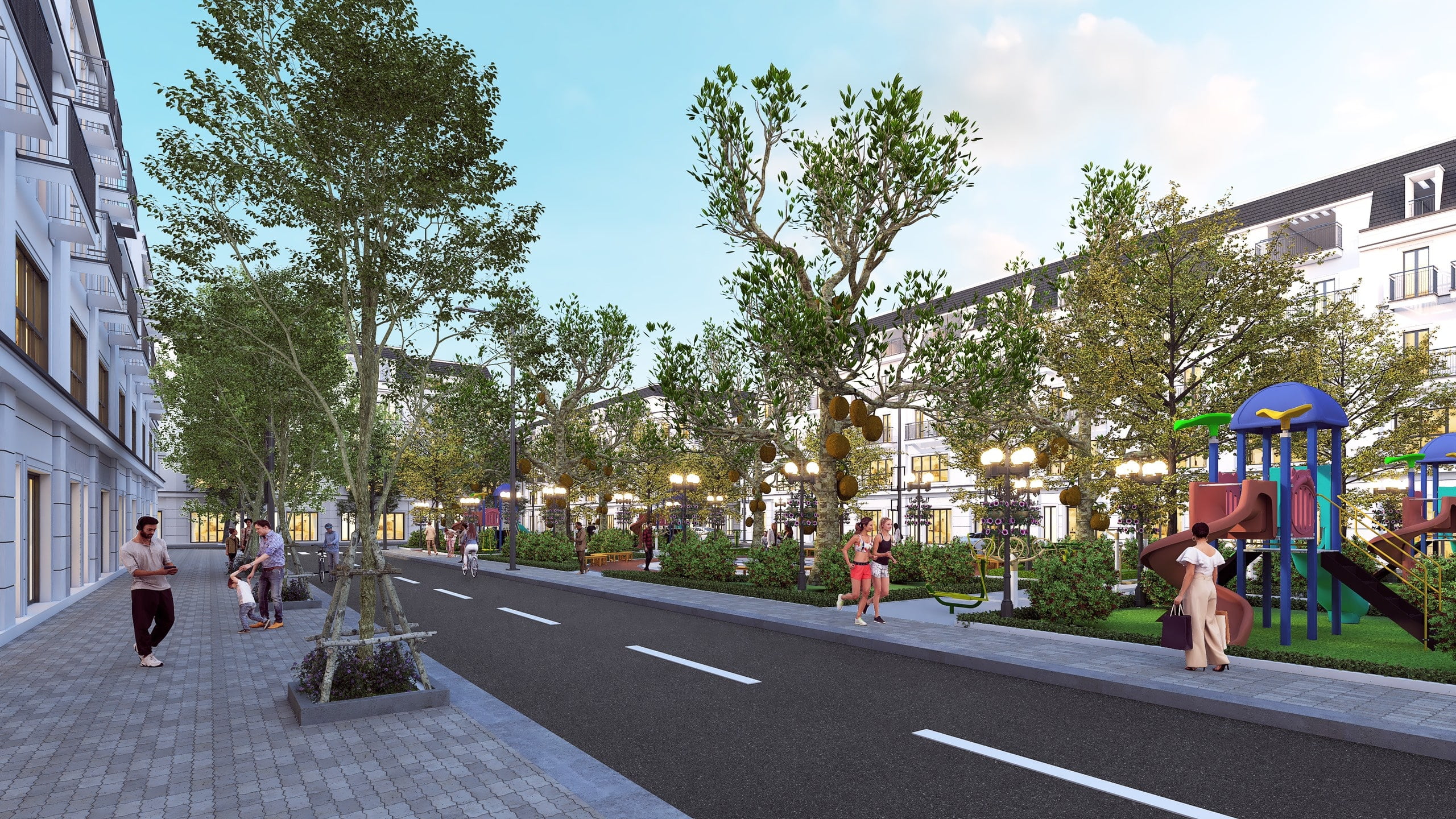 phối cảnh dự án nhà ở hoàng hải